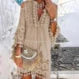 👗 50% OFF NOW!🌸 Women's Loose Cotton Linen Embroidered Dress – Breathable & UV Protection – Summer Essential ☀️