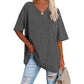 👕 50% OFF NOW! 🌿 Women's Casual V-Neck T-Shirt – Soft Cotton Blend & Flowy Hem – Breezy Everyday Essential 🍃