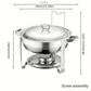🍲 50% OFF NOW! 🍽️ Stainless Steel Chafing Dish Buffet Set – 5QT, Gold Finish & Fuel Can Rack ✨