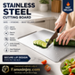 🎉 2026 Sale — Over 45,000 Sold! 🔪 304 Stainless Steel Cutting Board – Hygienic, Mold-Resistant, Easy Clean – The Last Board You'll Ever Need! ✨