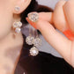 💎 50% OFF NOW! ✨ Zircon Round Petal Earrings – Hypoallergenic, Real Gold Plated & Dazzling Diamond Sparkle 💛