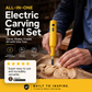 🎉50% OFF⏰All-in-One Cordless Electric Carving Tool Set｜Copper Core Wood & Linoleum Engraver with 12 Bits ✨