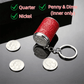 🔥 LIMITED-TIME 50% OFF 🔑 2-in-1 Mini Coin Storage Keychain — Fits 21 Quarters, Fidget Stress Relief