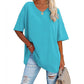 👕 50% OFF NOW! 🌿 Women's Casual V-Neck T-Shirt – Soft Cotton Blend & Flowy Hem – Breezy Everyday Essential 🍃
