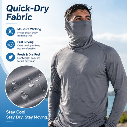 🎉 2026 Sale — Over 76,000 Sold! 🪖 UV Sun Hoodie – Shielded ☀️