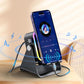 🔥 50% OFF NOW! 📱 5-in-1 Wireless Speaker Stand – Induction Audio & Phone Holder 🎵💡
