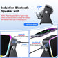 🔥 50% OFF NOW! 📱 5-in-1 Wireless Speaker Stand – Induction Audio & Phone Holder 🎵💡