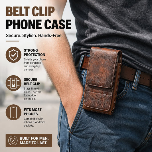 🎉 2026 Sale — Over 37,000 Sold! 💰 Belt Phone Holster – Magnetic Snap, Hands-Free Tough ✨