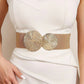 🩰 50% OFF NOW! ✨ Women's Vintage Gold Buckle High Elastic Belt - Adjustable Waistband for Dresses, Skirts & Pants with Timeless Design 💫🌟