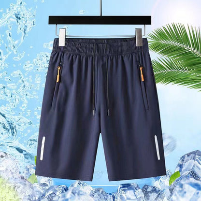 🌞 Buy 1 Get 1 Free! 🩳 Men’s Elastic Waist Shorts – Cool, Breathable & Secure for Summer 🏃‍♂️💨