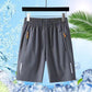 🌞 Buy 1 Get 1 Free! 🩳 Men’s Elastic Waist Shorts – Cool, Breathable & Secure for Summer 🏃‍♂️💨