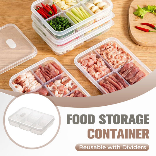 🍱 BUY 2 GET 1 FREE! ♻️ Reusable Compartment Food Container - Leakproof & Microwave-Safe for Meal Prep/Lunch Box/Travel 🍴✨
