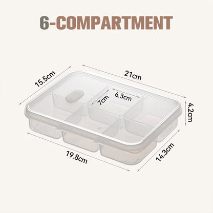 🍱 BUY 2 GET 1 FREE! ♻️ Reusable Compartment Food Container - Leakproof & Microwave-Safe for Meal Prep/Lunch Box/Travel 🍴✨