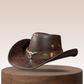 🤠 50% OFF NOW! ☀️ Breathable Sunshade Cowboy Hat – Wide Brim, Lightweight & Stylish Rivet Details – Perfect for Camping, Fishing & Hiking 🏕️
