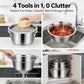 🎉 2026 Sale — Over 41,000 Sold! 🔥 3-in-1 Steel Grater Bowl – Prep Simplified 🌸