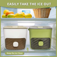 🧊 50% OFF NOW! ❄️ Portable Ice Maker with Lid & Storage Box – 48 Cubes, Easy Release & Stackable