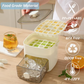🧊 50% OFF NOW! ❄️ Portable Ice Maker with Lid & Storage Box – 48 Cubes, Easy Release & Stackable