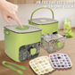 🧊 50% OFF NOW! ❄️ Portable Ice Maker with Lid & Storage Box – 48 Cubes, Easy Release & Stackable