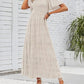 👗 50% OFF NOW! 🌸 Women's Casual Floral Print Maxi Dress – Flutter Sleeves, Smocked High Waist & Flowy Tiered Skirt ✨
