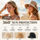 👒 50% OFF NOW! 🎀 Women's Bowknot Wide Brim Sun Hat – Foldable, Breathable & 360° Protection – Compact Travel Companion ☀️