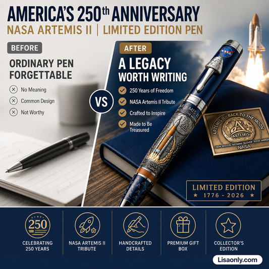 🎉 2026 Sale — Over 3,000 Sold! 🖊️ 250th U.S. Anniversary Pen – 24K Gold-Plated, German-Made Nib – Heirloom-Quality, Limited Edition – What Will You Sign With America's 250th? ✨