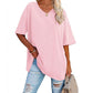 👕 50% OFF NOW! 🌿 Women's Casual V-Neck T-Shirt – Soft Cotton Blend & Flowy Hem – Breezy Everyday Essential 🍃