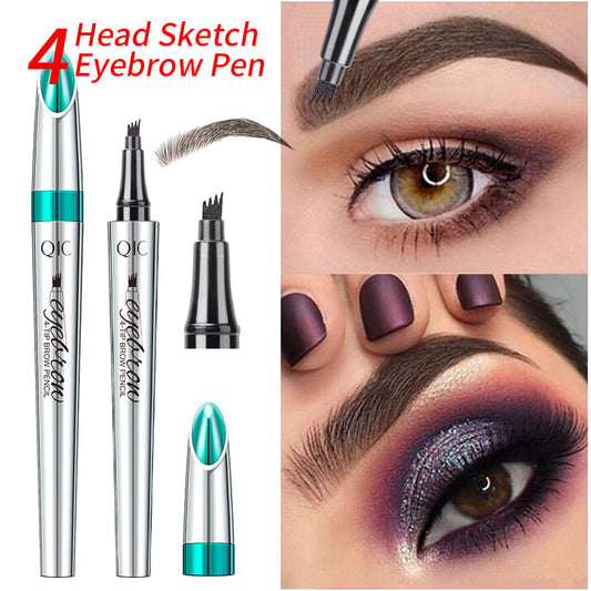 💄 BUY 1 GET 1 FREE! ✨ 3D Waterproof Microblading Eyebrow Pen – 4 Fork Tip, Natural Look & Long-Lasting 👁️