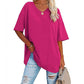 👕 50% OFF NOW! 🌿 Women's Casual V-Neck T-Shirt – Soft Cotton Blend & Flowy Hem – Breezy Everyday Essential 🍃