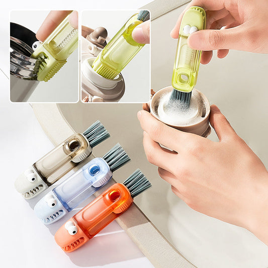 🧽 LIMITED TIME 50% OFF! ✨ 4-in-1 Cleaning Brush for Bottle Gaps - Flexible Bristles with Ergonomic Handle for Hard-to-Reach Areas 🍶✨