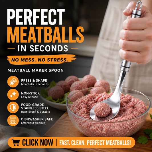 ⚡ FINAL 50% OFF ✨ No More Sticky Hands — Makes Perfect Meatballs Without the Mess