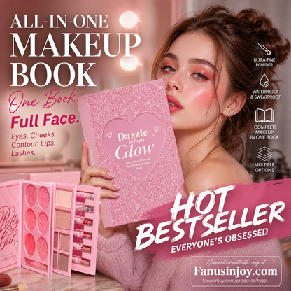 🎉 AMAZING 50% OFF! 💄 Makeup Palette Book – 5 Looks in 1, Zero Clutter ✨