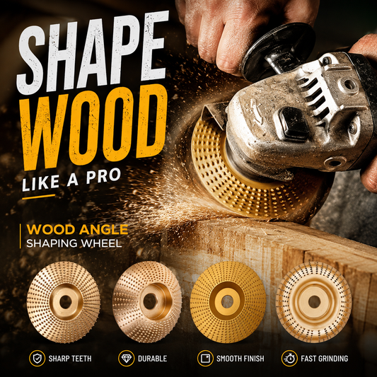 💰UP TO 50% OFF!⚙️Stop fighting with sandpaper — this shaping wheel carves, grinds, and shapes wood in seconds. Sharp, fast, and fits any angle grinder. 💪