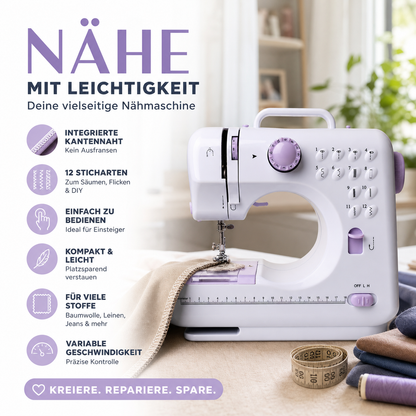 🎉 2026 Sale — Over 24,000 Sold! 🧵 Mini Sewing Machine – 12 Stitches for Repairs & DIY – Compact, Durable & Beginner-Friendly! ✨