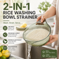 🎉 2026 Sale — Over 15,000 Sold! 🍚 Wash rice without losing a single grain — fine mesh, built-in handle, and it doubles as a colander. Quick rinse, perfect drain, zero waste. UK stock.