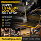 🔥 2026 Sale — Over 29,000 Sold! ⚙️ 99-Piece Titanium Drill Bit Set – Sharper, Faster, Longer ✨