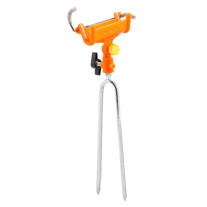 🎣 LIMITED-TIME 50% OFF 🔒 Fishing Rod Self-Locking Turret Bracket — 360° Rotation, Stainless Steel