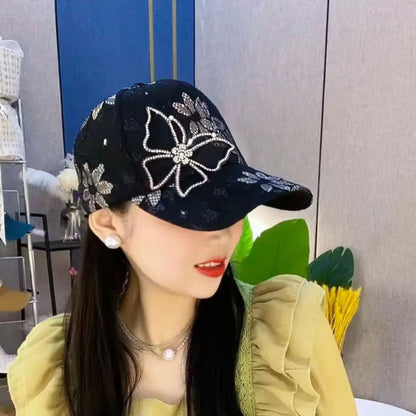 🧢 50% OFF NOW! 🤩 Mesh Baseball Caps with Diamond & Butterfly Design – Breathable, Stylish & Adjustable ✨