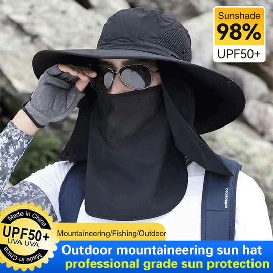 ⛰️ 50% OFF NOW! ☀️ Outdoor Mountaineering Sun Hat – UPF 50+, Neck Flap & Ventilation – Perfect for Hiking & Trekking 🧢