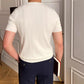 👕 50% OFF NOW! 🌀 Men's Crew Neck Knit Short Sleeve Sweater – Twist Pattern, Premium Soft Material & Versatile Style ✨