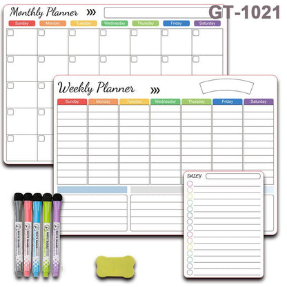 📅 50% OFF NOW! ✨ Magnetic Erasable Calendar Set – Dry-Erase Whiteboard, Bright Markers & Perfect for Family Organization 🧲