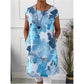 🔥 50% OFF 👗 Butterfly Print Knee-Length Dress – Whimsical Breeze, All-Day Ease ✨