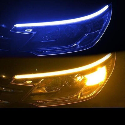 🎉 2026 Sale — Over 28,000 Sold! 💡🚗 Flexible LED flow signal lights — dual‑color, waterproof, and easy to install. Upgrade your turn signals, brake lights, or daytime running lights in minutes. ⚡
