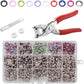 🛠️ 50% OFF NOW! ✨ Snap Button DIY Craft Kit - Create Custom Clothing/Accessories with Easy-to-Use Tools and Multi-Color Buttons 🧵🎨