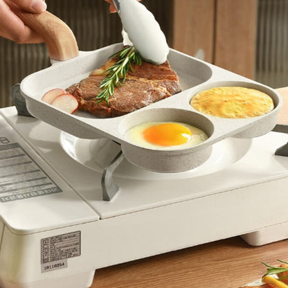 🍳 PROMO -50% ✨ 3-Compartment Non-Stick Pan — Cook 3 Foods at Once, No Mixing 🔥