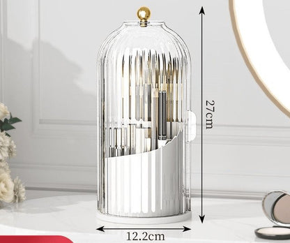 ⏳ Time-Limited Special ⏰🪥 Sliding Lid Toothbrush Organiser – 360° Spin, Dustproof & Space-Smart ✨