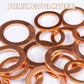 🔧 LIMITED-TIME 50% OFF ✨ 200-PCS Copper Flat Washer Kit — 9 Sizes, Rose Gold, Storage Case