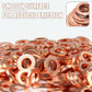 🔧 LIMITED-TIME 50% OFF ✨ 200-PCS Copper Flat Washer Kit — 9 Sizes, Rose Gold, Storage Case