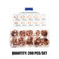 🔧 LIMITED-TIME 50% OFF ✨ 200-PCS Copper Flat Washer Kit — 9 Sizes, Rose Gold, Storage Case
