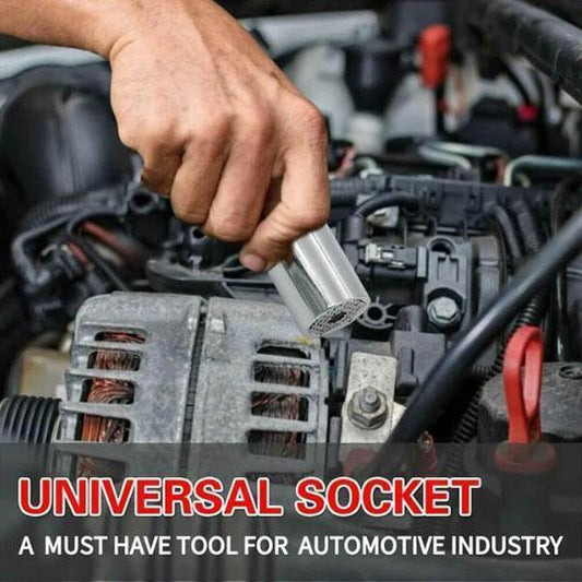 🔥 HOT SALE 50% OFF 🔌 One Socket Fits Many Nuts — Get Rid of Heavy Wrench Kits
