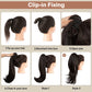 💇‍♀️ 60% OFF NOW! ✨ Curly Wavy Hair Extension with Ponytail – Frizz Control, Natural Look & Clip-In Design 💜